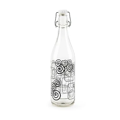 Image de Excelsa Magic Black Bouteille d&#039;eau 1 litre en verre avec joint