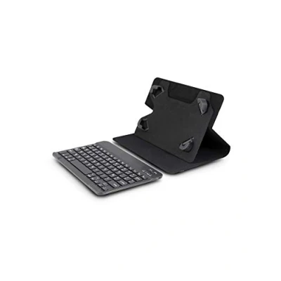 Image de URBAN FACTORY Etui universel + Clavier pour tablette UPK10UF 9&#039;&#039; et 10,1&#039;&#039; En nylon Noir