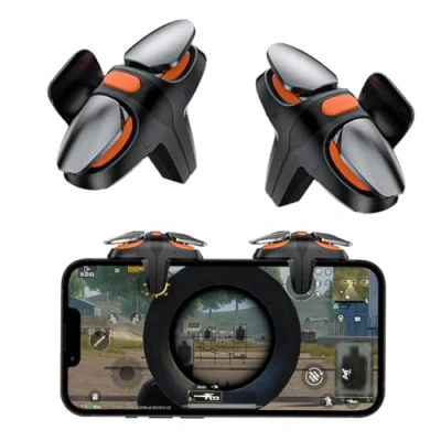 Image de Ozkak Gachette Telephone Trigger Accessoires pour PUBG Mobile Call of Duty Compatible avec Android Smartphone iPhone Portable Samsung