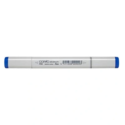 Image de COPIC Sketch FB2, Fluorescent Dull Blue, Twin Marker avec Une Pointe Moyenne et Pinceau