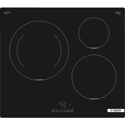 Image de Bosch PIJ611BB5E Sérié 4 plaque à induction 3 foyers 60 cm 7400 W Noir