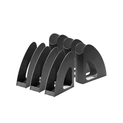 Image de HAN porte revues Re LOOP 6 revues, dites oui au 100% recyclé, moderne, design jeune, pour documents formats A4/C4, noir, 16218 913 76 x 239 256 mm