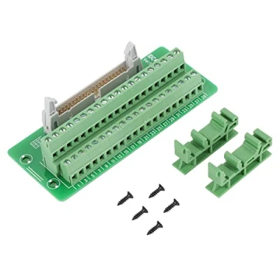Image de IDC40P 40Pin Carte de dérivation den tête mâle Interface sur rail DIN Module dalimentation connecteur bloc jonction PLC avec support pour