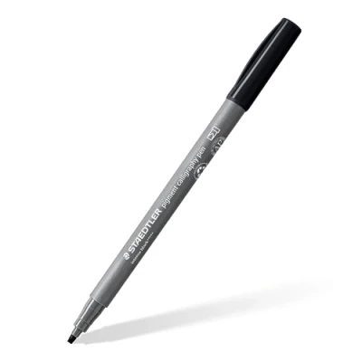 Image de STAEDTLER Pigment Art calligraphy 375 Feutre pointe calligraphie 2 mm noir intense 99