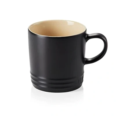 Image de Le Creuset Mug en Céramique, 350 ml, Hauteur 12 cm, Noir Mat, 70302350000002
