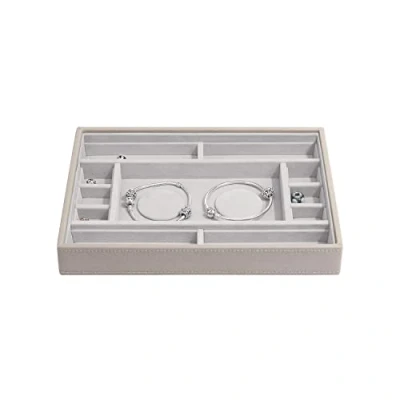 Image de Stackers Boîte à bijoux classique 2 rembourrages Taupe Taille M