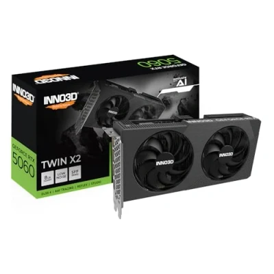 Image de Inno3D GeForce RTX 5060 TWIN X2 8GB GDDR7 Reflex 2 AI DLSS4