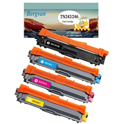 Image de Bergsan 4 Cartouche de Toner XL Compatible pour Brother TN 241 245 242 246 MFC 9332CDW DCP 9022CDW HL 3142CW 3152CDW 9017CDW 9020CDW 9142CDN 9140CDN 9342CDW 3140CW