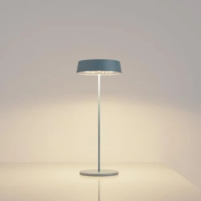 Image de Palmina 901, Led Lampe De Bureau Sans Fil 4400mah, Rechargeable Usb 4400 Mah, Pour Usage Intérieur/Extérieur Adaptée Dîner, Lecture, Chambre, Jardin Et Bien Plus Encore/Bleu