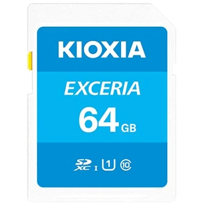 Image de Kioxia 64GB Exceria U1 Class 10 SD Card