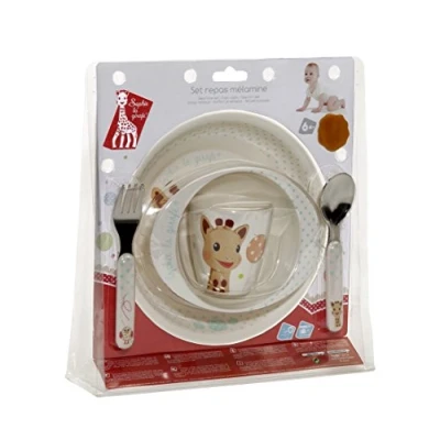 Image de Sophie la Girafe Fresh Touch Set Repas Mélamine Version Ballons