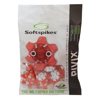 Image de SOFTSPIKES (Fts 3.0 Pointes de Golf Pivix, Rouge, Clamshell of 1 Set