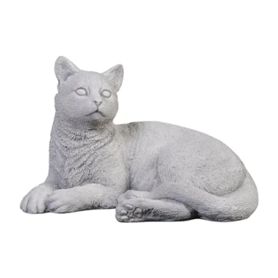 Image de gartendekoparadies.de Figure de Pierre Massive Chat allongé en reconstituée, résistant au Gel