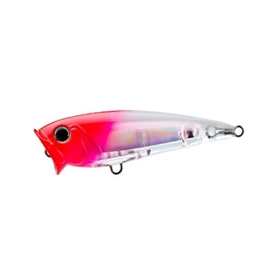 Image de Yo Zuri 3 D Inshore Popper &#039;F 70 Mm 2 4 Leurre Flottant Bouton Pression 3D, tête Rouge, 3/4 inch (Pack of 1)