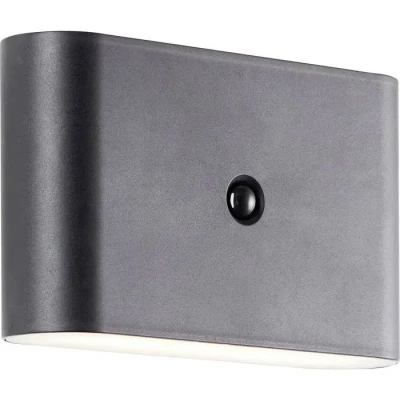 Image de Brilliant Xino G80605/06 Applique LED extérieure avec détecteur de mouvement intégrée 34 W noir