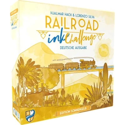 Image de Horrible Guild Railroad Ink Challenge : Edition Sonnengelb Allemand Jeu de dés pour 1 à 4 Personnes À partir 8 Ans, Jaune