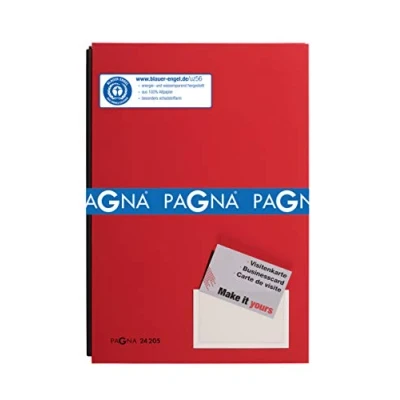 Image de PAGNA parapheur Color, format A4, 20 compartiments, rouge
