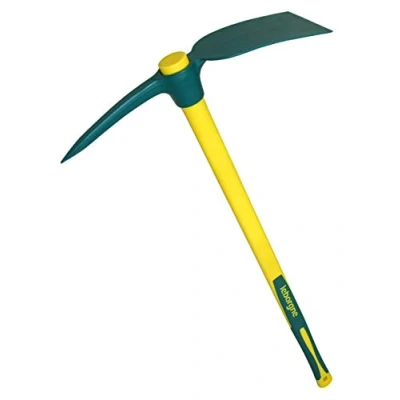 Image de Leborgne Pioche de cantonnier, Douille ronde, Poids: 2 kg (fer), Acier forgé et trempé, Manche tri matière