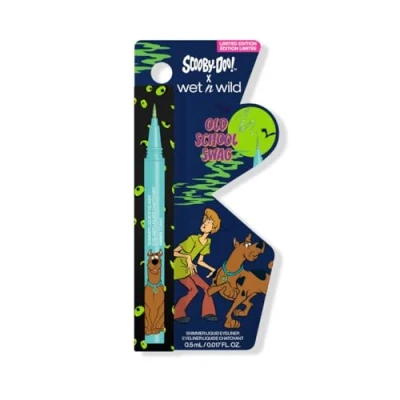 Image de Wet n Wild Scooby Doo Old Scholl Swag, Eyeliner Liquide avec Pinceau Flexible pour une Précision Ultime, Formule Semi Transparente et Superposable