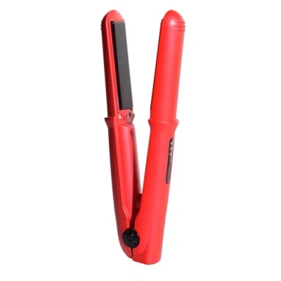 Image de Beter Mini fer à lisser sans fil GRWM, format compact pour voyages, rechargeable par USB, température réglable jusqu&#039;à 200C Rouge