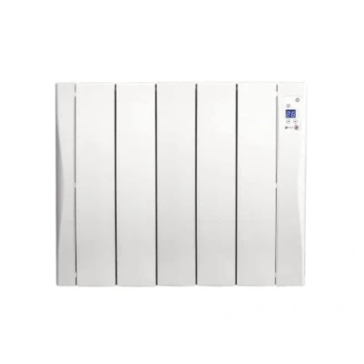 Image de Haverland WI9 Radiateur électrique à haute inertie en fonte d&#039;aluminium (connectable)*, auto programmable, 1400 W, utilisation +6h/jour, +/ m², Blanc