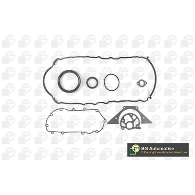 Image de BGA CK1317 Jeu de joints d&#039;étanchéité, carter vilebrequin avec bague d&#039;étanchéité FORD: Sierra Mk2 3/5 portes, Scorpio Mk1 Berline