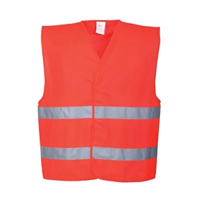 Image de Portwest Gilet Double bande, Couleur: Rouge, Taille: L/XL, C474RERL/XL
