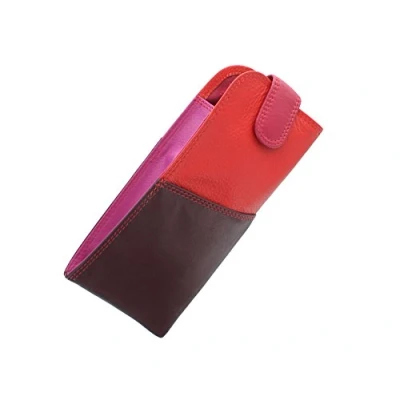 Image de VISCONTI Rainbow Collection BELIZE Étui à Lunettes en Cuir Nappa RB106 Prune Multi