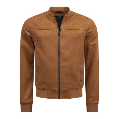 Image de Indicode Jeans Veste en similicuir, Homme, Taille: Small, Camel