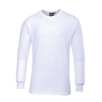 Image de Portwest T shirt Thermique Manches Longues, Couleur: Blanc, Taille: XL, B123WHRXL