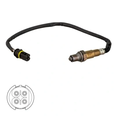 Image de DELPHI ES21344 12B1 Sonde lambda planaire, chauffé SMART: Fortwo I Coupe, City Roadster Coupe
