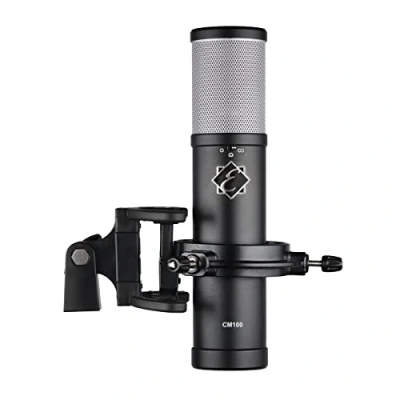 Image de EAGLETONE CM100 Micro de Studio à Lampe avec Directivité Sélectionnable idéal pour Enregistrement Studio, Mao, Voix et Instruments