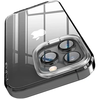 Image de elago Coque Hybride Transparente Compatible avec iPhone 14 Pro (6.1&quot;) Étui, Technologie PC + TPU, Housse de Jaunissement Réduit, Clair comme du Cristal, Antichoc, Protection Intégrale (Noir)