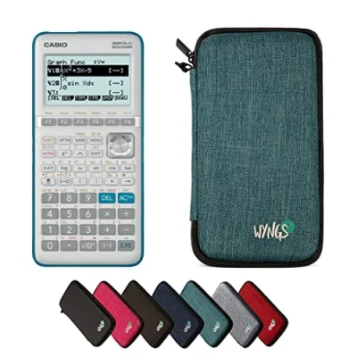 Image de CALCUSO Ensemble de Base Turquoise avec Calculatrice Casio Graph 35+ E II