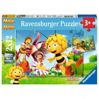 Image de Ravensburger 07594 2 Puzzle Maya L&#039;Abeille Dans Le Pré Des Fleurs x 12 Pièces