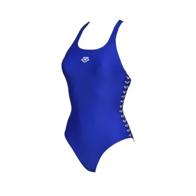 Image de arena Maillot de Bain 1 pièce Icons pour Femme Dos Nageur Uni, Bleu Fluo, 32