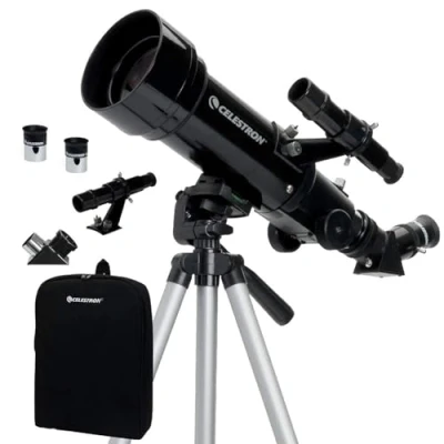 Image de Celestron 21035 Travel Scope 70 Portable Refractor Telescope Kit with Backpack, Black
