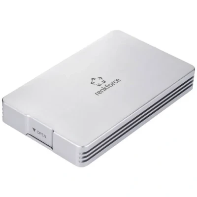 Image de Boîtier pour disques durs RENKFORCE RF 5587612 M.2 PCIe NVMe USB 4 Blanc