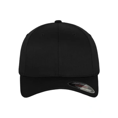 Image de Flexfit Unisex Adulte Wooly Combed 6277 Casquette, Noir (blk/blk), Taille Jeune (Youth)