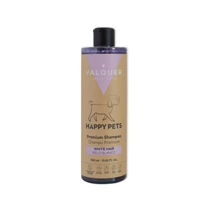 Image de Shampoing Premium Valquer pour Chiens à Pelage Blanc ou Clair Au panthénol et extrait de Lavande. Chien. Chat 400 ML. (Cheveux Blancs)