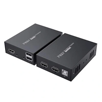 Image de PW HT225HK HDMI KVM USB Extender 165ft / 50m Transmission sur Single Cat5e 6/7 Full HD 1080P Support Loop out 3D EDID Fonction