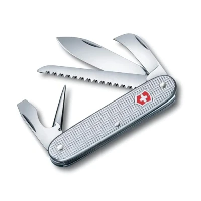 Image de Victorinox 7 Alox Couteau de Poche Suisse, Léger, Multifonction, Fonctions, Grand Lame, Argent