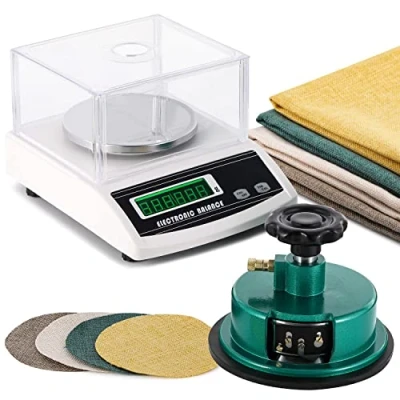 Image de NEWTRY 1000g/0.01g GSM Balance électronique de précision analytique digitale avec un disque ajustable échantillonneur Coupeur tissu 100cm2 0 2mm, pour le textile, les tissus, papier