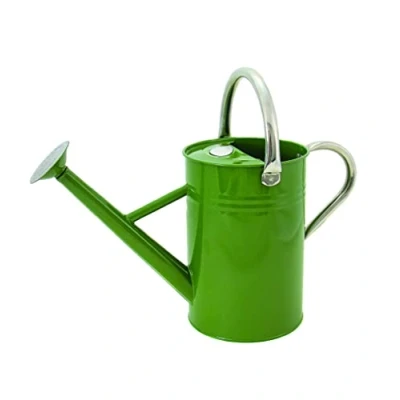 Image de Kent &amp; Stowe Arrosoir Vintage de 4,5 l Vert Olive Verseuse en Acier galvanisé pour l&#039;arrosage Quotidien Classique Style Anglais avec 2 poignées