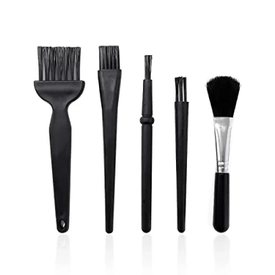 Image de CQQNIU Kit de 5 brosses nettoyage antistatiques pour ordinateur dont une brosse clavier et caméra