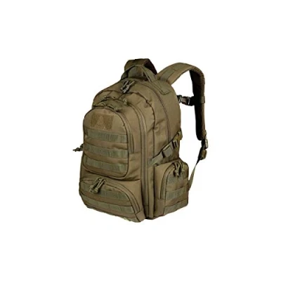 Image de Sac à dos ARES Duty 35L Vert Multisport Compartiment pour tablette Poches MOLLE