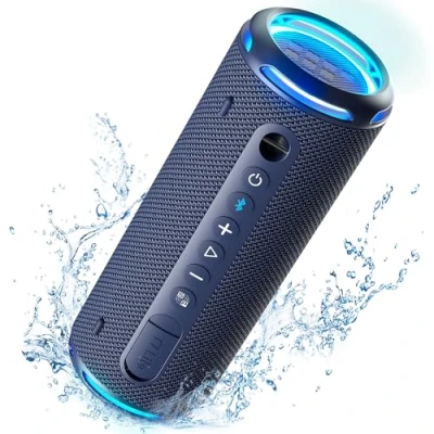 Image de Tronsmart Enceinte Bluetooth, Son Surround à 360 degrés, Portable Haut Parleur sans Fil avec Lumière LED, Basses Puissantes, Étanche IPX7, Autonomie de 24h, Contrôle Via l&#039;application pour Fête