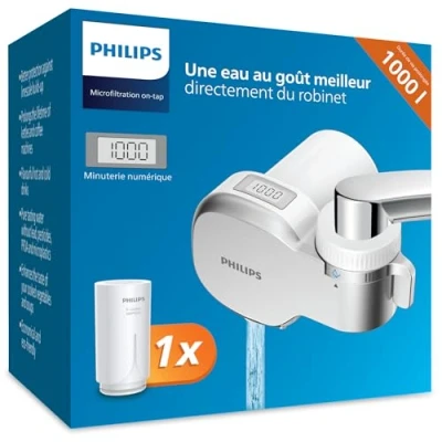 Image de Filtre à eau Philips AWP3705P1/10 MICROFILTRATION avec AFFICHAGE NUMÉRIQUE,capacité de filtration 1000 L