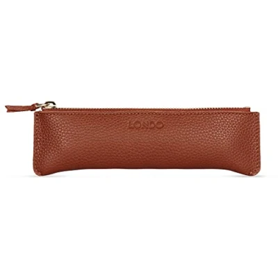 Image de Londo Trousse pour crayon en Cuir Véritable avec fermeture éclair