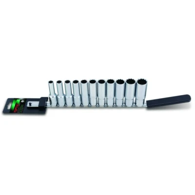 Image de TOPTUL GAAQ1105 Jeu de douilles dodécagonal Acier chrome vanadium 1/2 à tête carrée